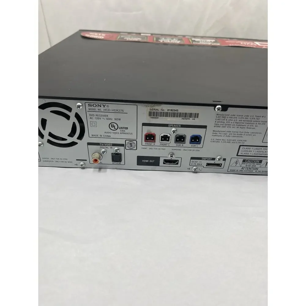 Sony DAV-HDX275 DVD Home Theater Receiver 5 Disc HDMI Tested